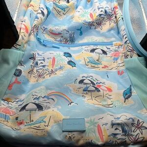 Vera Bradley Beach Scene Backpack - Light Blue